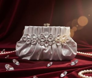 the crystal pleat clutch